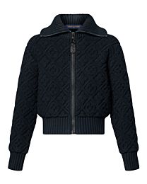 Louis Vuitton Women's Knitted Pullover Hoodie Black