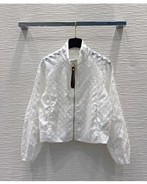 Louis Vuitton Women's Monogram Jacquard Jacket White