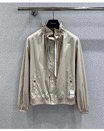 Louis Vuitton Ruffle Collar Bomber Jacket Cream