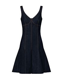 Louis Vuitton Women's Topstitched Denim Dress