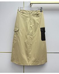 Louis Vuitton Women's Monogram-Print Utility Skirt With Pockets Apricot