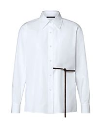 Louis Vuitton Women's Monogram Tie Shirt White