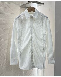 Louis Vuitton Women's Printed All Over Drawstring Shirt White