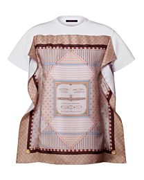 Louis Vuitton Women's Trunk Scarf Front T-Shirt White
