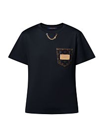 Louis Vuitton Women's Monogram Pocket T-Shirt Black