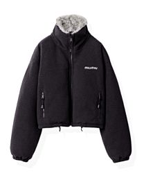 Miu Miu Women's Fleece Cropped Jacket