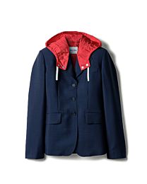 Miumiu Women's Double-Breasted Kid Mohair And Technical Ponge Jacket Black