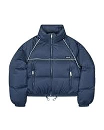 Miumiu Women's Technical Ponge Down Jacket Dark Blue
