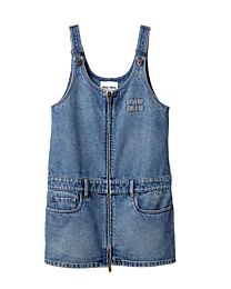 Miu Miu Women's Denim Mini Dress Blue