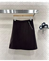 Miumiu Women's A-Line Skirt Dark Coffee