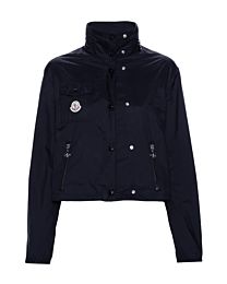 Moncler Women's Lico Cropped Hooded Jacket Black
