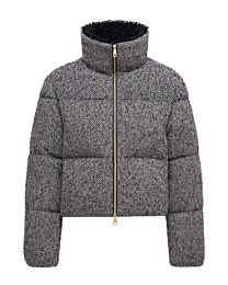 Moncler Women's Brezesse Short Down Jacket Gray
