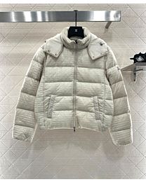 Moncler Women's Hooded Down Jacket Cream