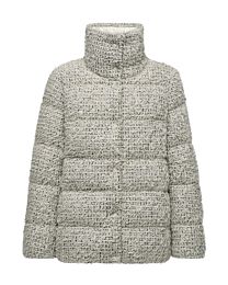 Moncler Women's Cochelle Women's Tweed Short Down Jacket Cream