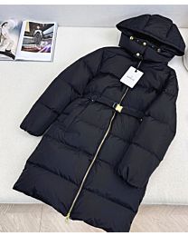 Moncler Women's Briant Hooded Long Down Jacket