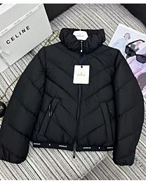 Moncler Grignan Women's Twill Quilted Cropped Down Jacket Black