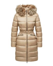 Moncler Women's Boedic Hooded Long Down Jacket