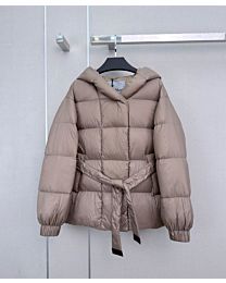 Max Mara Women's Lace-Up Hooded Down Jacket