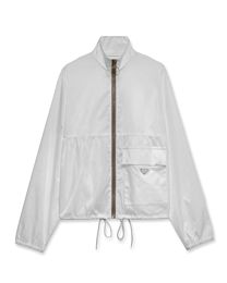 Prada Women's Re-Nylon Blouson Jacket Cream
