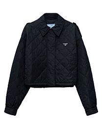 Prada Women's Lightweight Re-Nylon Blouson Jacket Black