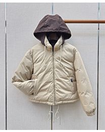 Prada Women's Hooded Jacket Cream