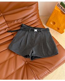 Prada Women's Wool Suit Shorts Gray