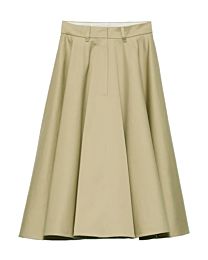 Prada Women's Chino Midi Skirt Apricot