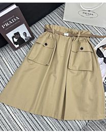 Prada Women's Work Style Skirt Khaki
