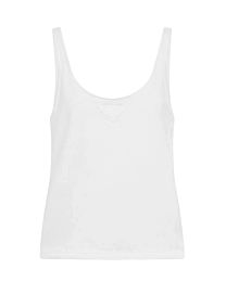 Prada Women's Logo Cotton Camisole White