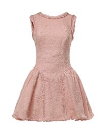 Self-Portrait Women's Sequin-Embellished Boucle Dress Pink