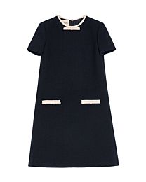 Valentino Women's Garavani Bow-Embellished Tweed Dress