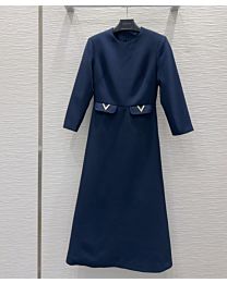 Valentino Women's Crepe Couture Midi Dress
