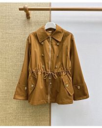 Zimmermann Women's Rebellion Drawstring Jacket Coffee