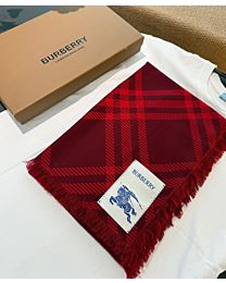 Burberry Wide Plaid Wool-Blend Scarf