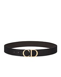 Christian Dior Reversible Belt Strap Black