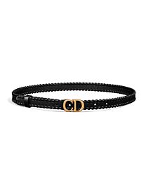 Christian Dior Saddle Belt Black
