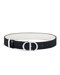 Christian Dior 30 Montaigne Reversible Belt Black