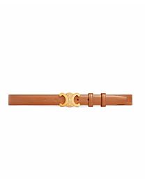 Celine Medium 25mm Triomphe Belt In Taurillon Leather