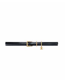 Celine Elegant Charm 18mm Leather Belt Black