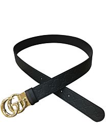 Gucci Reversible GG Supreme belt 473030 Black