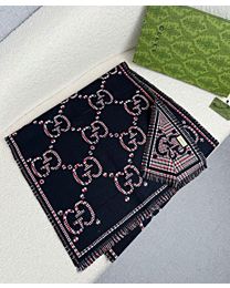 Gucci GG Jacquard Wool Scarf