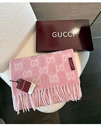 Gucci GG Alpaca and Wool Blend Scarf