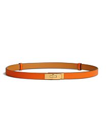 Hermes Kelly 18 Belt Orange