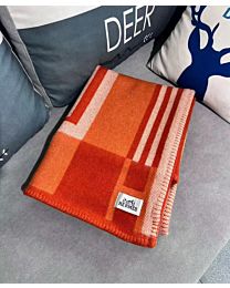 Hermes Avalon Large H LOGO Blanket