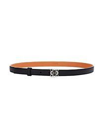 Loewe Anagram Belt In Pebble Grain Calfskin Black