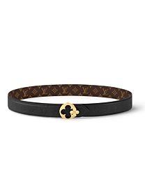 Louis Vuitton LV Flowergram Round 30mm Reversible Belt Black