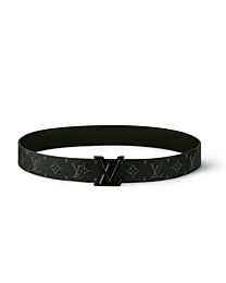 Louis Vuitton LV Initials double-sided belt with buckle 40mm Black