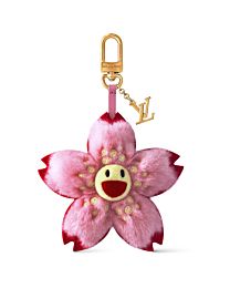Louis Vuitton LV x TM Cherry Blossom Bag Charm Pink