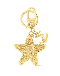Louis Vuitton LV Starfish Key Holder And Bag Charm Golden