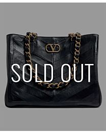 Valentino Garavani Laseine Shopping Bag Black